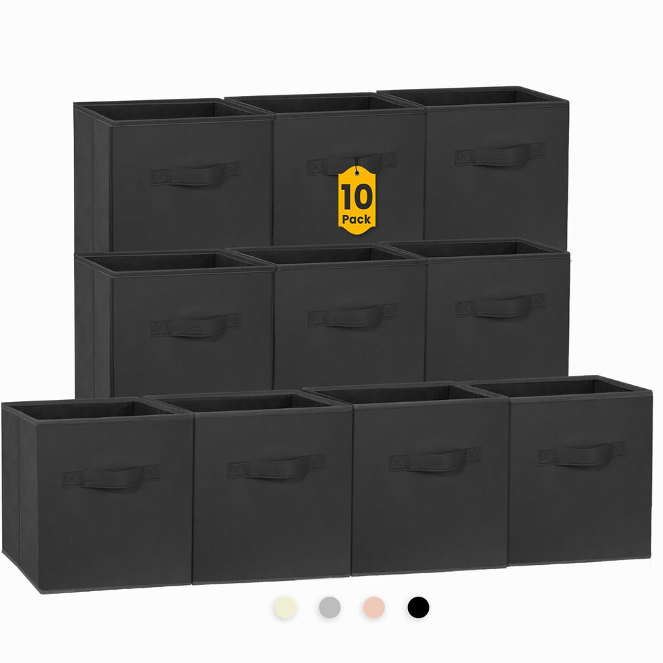 Criusia storage cubes in a dorm setup showcase sturdy, space-saving organization.