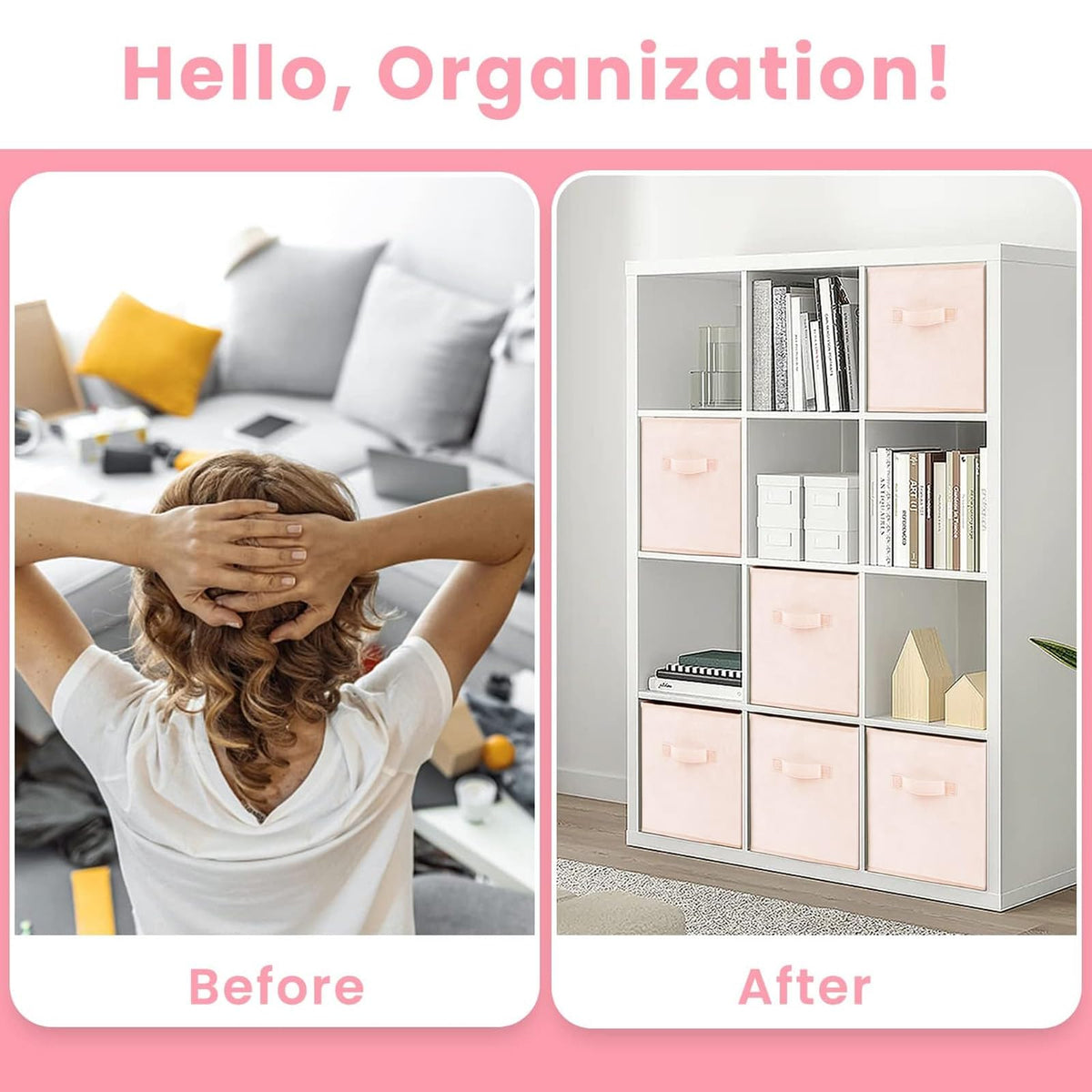 Criusia Storage Cubes eight-pack streamlines kids playroom clutter