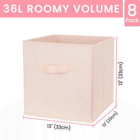 Criusia Storage Cubes pink bin on open-top display for easy access to toys