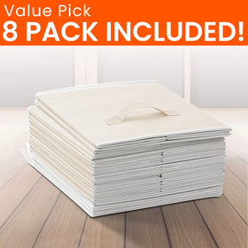Criusia Beige Storage Bins in nursery for toys and blankets organization