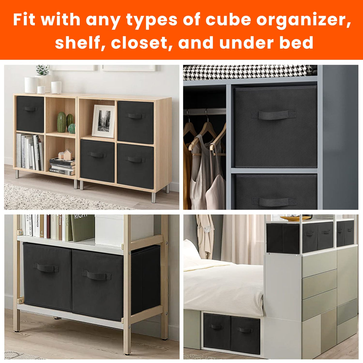 Criusia storage cubes organize clothes and blankets with accessible design.