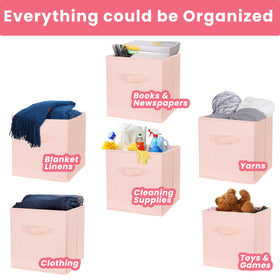 Criusia storage cubes clothes pink help separate laundry and garments.