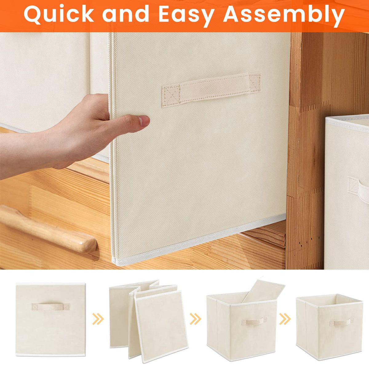 Criusia Storage Cubes used for organizing clothes, toys, and books