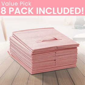 Criusia pink cube bins enhancing dorm room organization