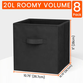 Criusia storage cubes with easy-grip handles for portable room-to-room use.