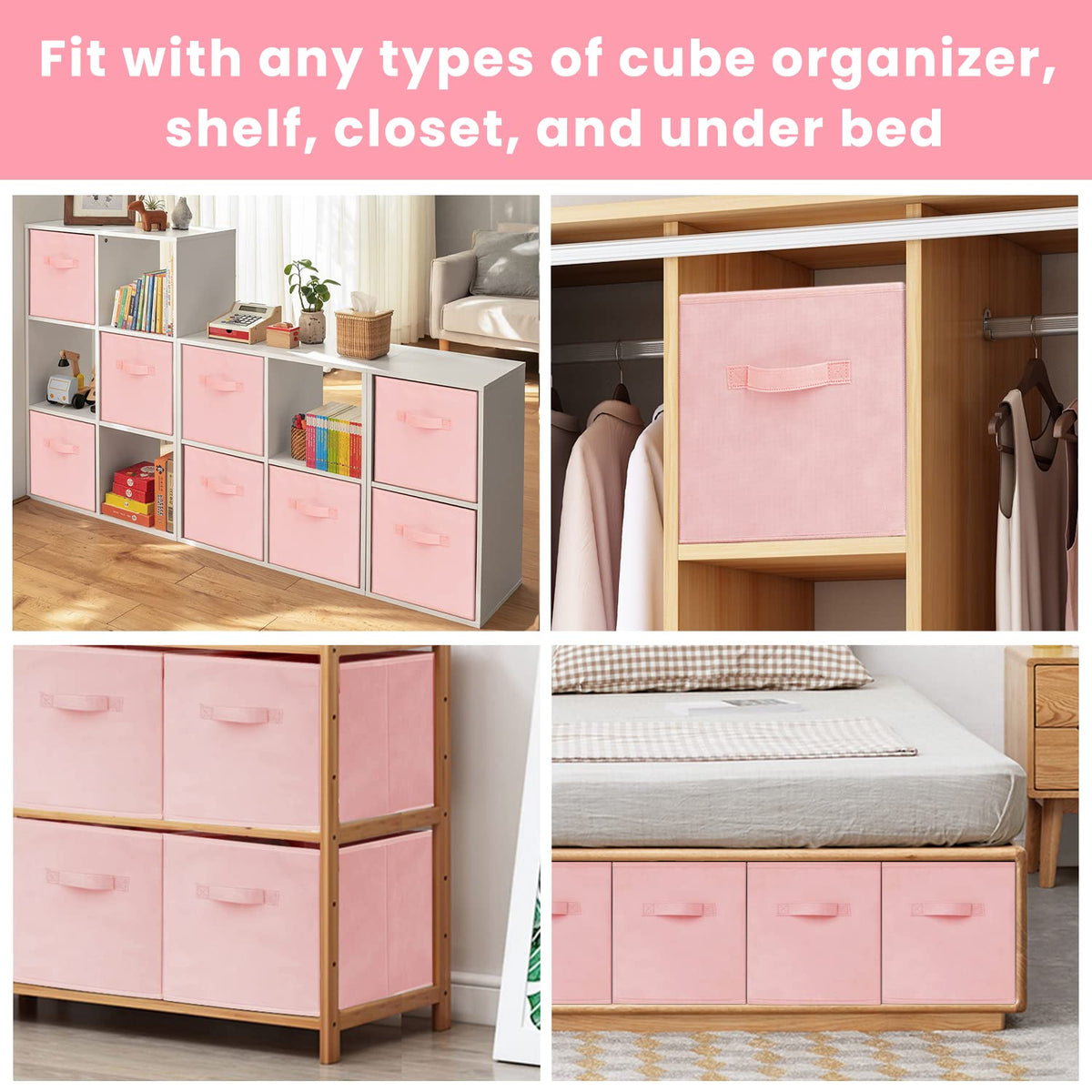 Criusia heavy-duty bins demonstrating load-bearing potential on shelves