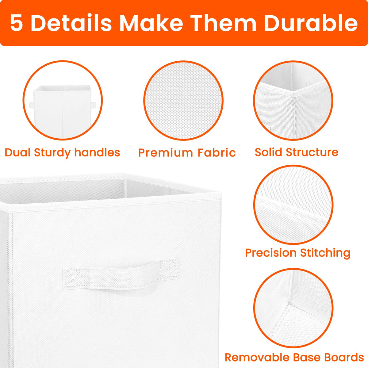 Criusia storage cubes open-top option for quick access.
