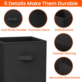 Criusia storage cubes reinforced cardboard structure provides sturdy support.