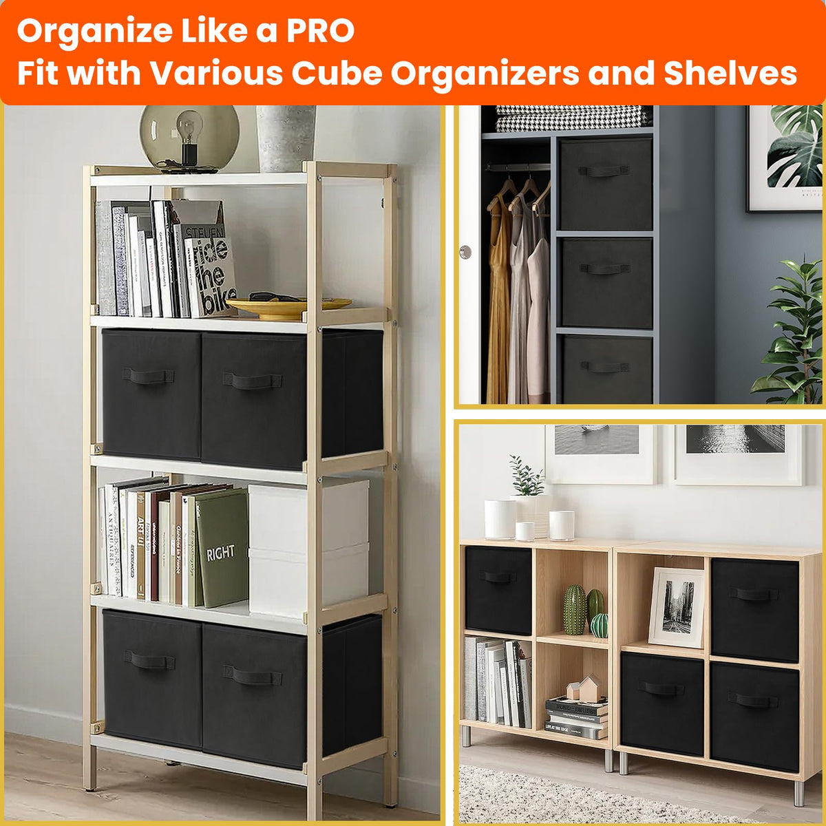 Criusia cubes with reinforced handles enable easy transport between rooms.