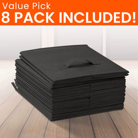 Criusia storage cubes stack neatly to maximize small-space storage.