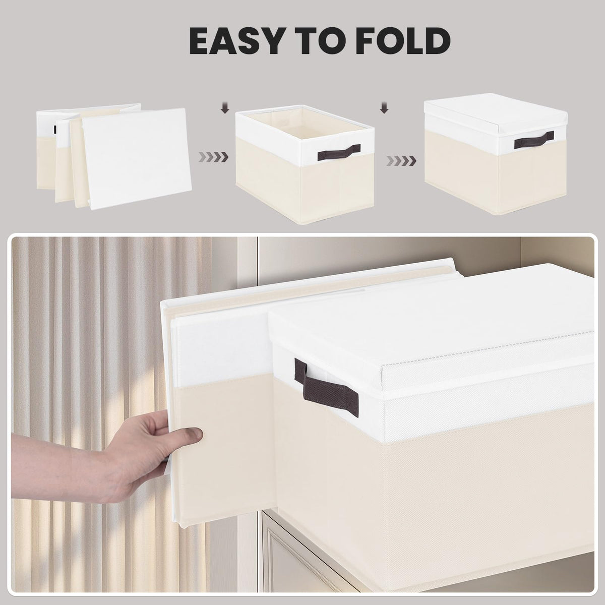 Criusia four-pack storage bins with lids provide versatile organization for toys and clothes.