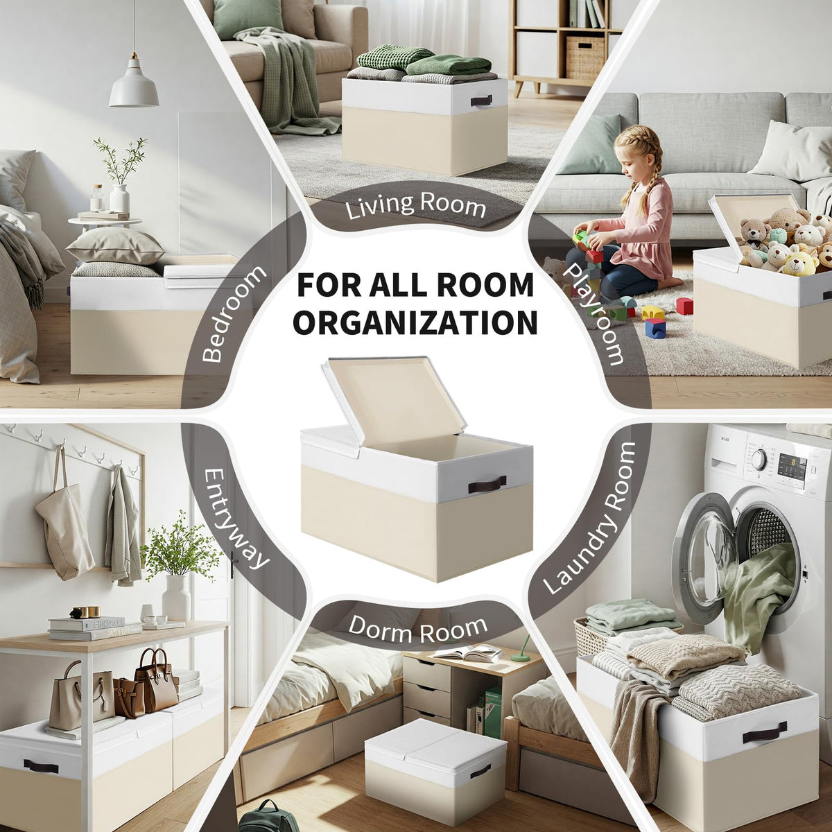 Criusia toy storage bin ideal for living rooms and nurseries.