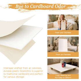 Criusia under-bed bin with triple webbing handles for easy pulling.