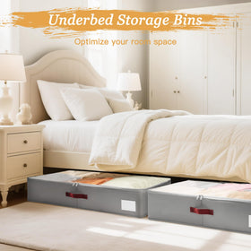 Durable 80G non-woven fabric reinforces Criusia under-bed storage