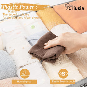 Foldable under-bed bins save space when not in use
