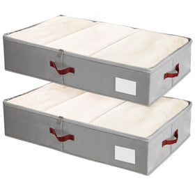 Criusia under bed storage bins with clear lids for visible organization and protection