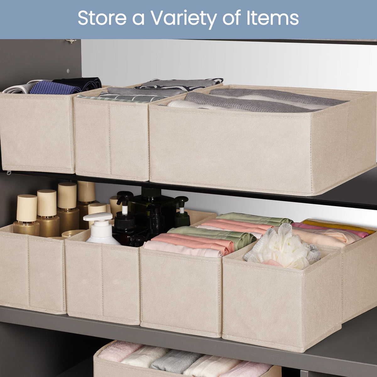 Criusia versatile 16-pack set fits bras, socks, scarves, and more.