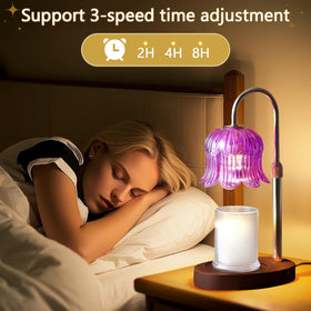 CRMILL candle warmer lamp compact bedside setup fits small spaces neatly.