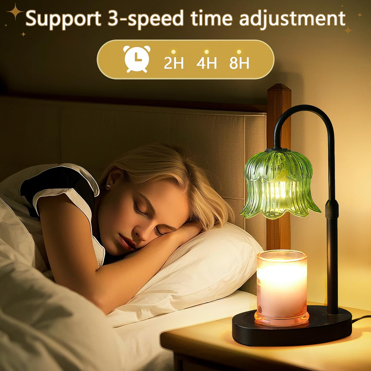 CRMILL candle warmer lamp, compact design fits small spaces