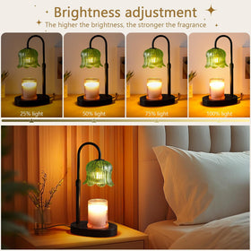 CRMILL candle warmer lamp, dimmer control for adjustable mood