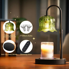 CRMILL candle warmer lamp, warm glow for relaxing evenings