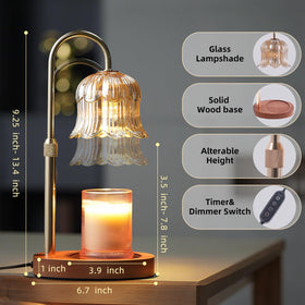 CRMILL candle warmer lamp with timer offers controlled warming for your living space.