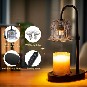 CRMILL electric wax melter with timer control for precise ambiance