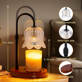 CRMILL candle warmer lamp compact design fits bedside or desk spaces.