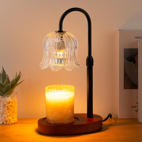 CRMILL candle warmer lamp front view for safe, flameless ambient lighting.