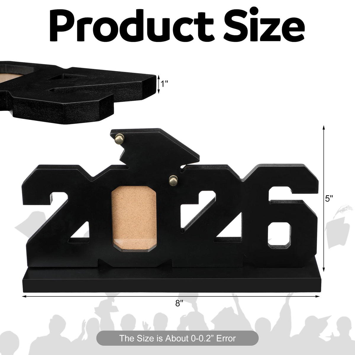 CroBlissful Class of 2026 photo frame showcases a proud graduate moment