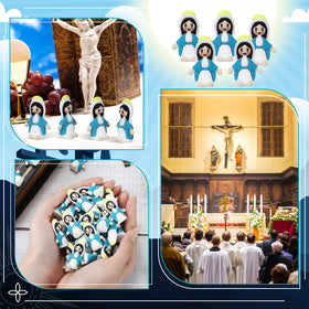 CroBlissful durable PVC Mary figurines resist handling and time.