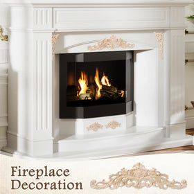 CroBlissful carved onlays bring warm wood tone and refined patterns to any setting
