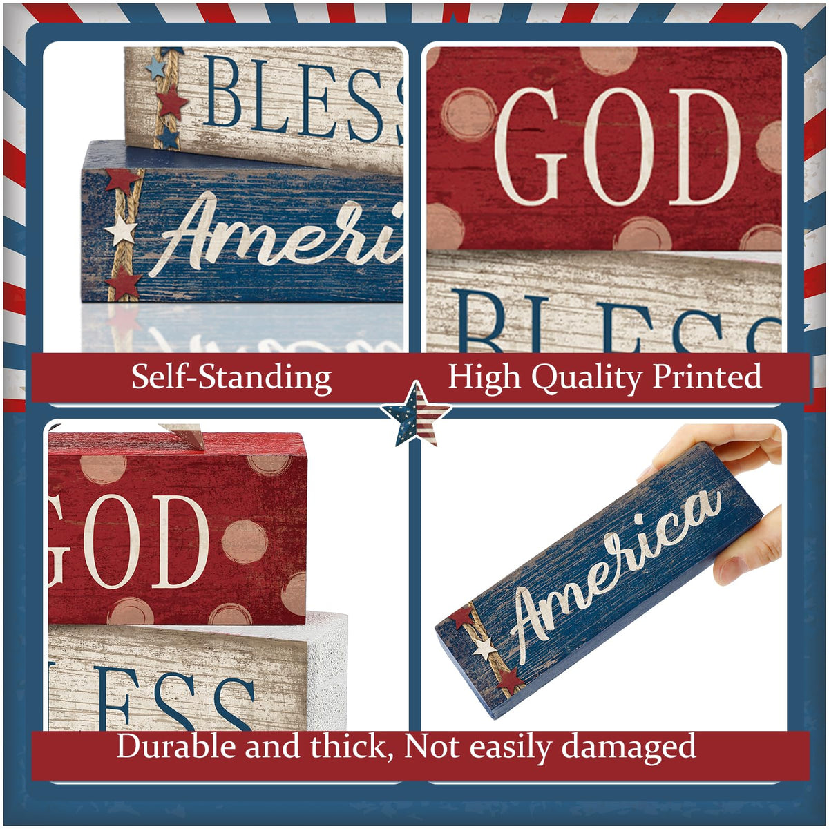 CroBlissful Independence Day tiered-tray decor creates eye-catching centerpieces