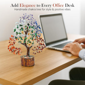 Crocon colorful energy tree decor brightens rooms with positive vibes.
