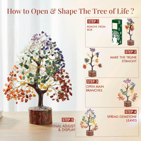 Crocon seven chakra tree life home decor brings harmony to rooms.