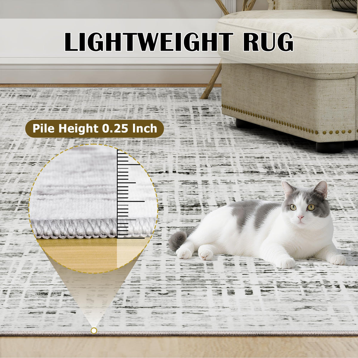 Crority rug in nursery and bedroom offers gentle comfort for kids.