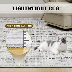 Crority kid-friendly rug supports daily life with easy cleaning.