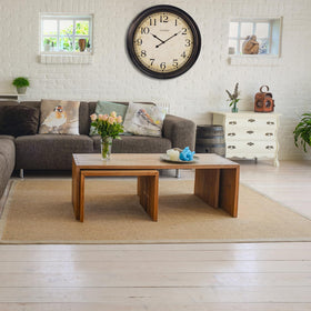 Crosstime 24-Inch clock large dial improves readability from across the room.