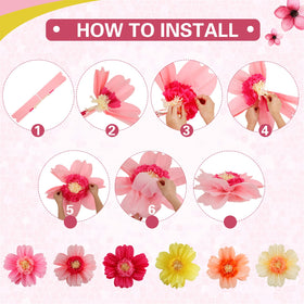 Crowye easy-assembly layered petals enable quick decor setup.