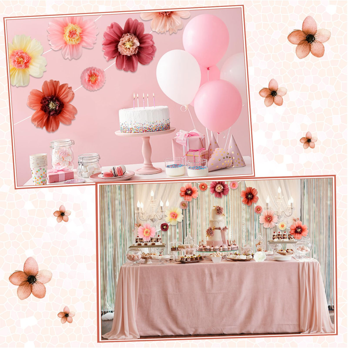 Crowye bright wall decor flowers ideal for wall display