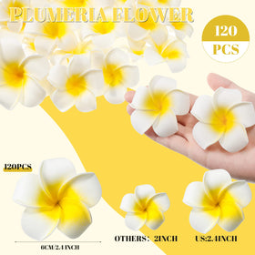 Crowye plumeria foam flower wreath decoration for vibrant party or home decor