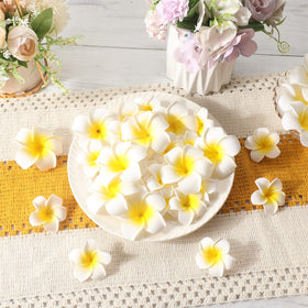 Crowye plumeria foam petals wall decor for tropical ambiance