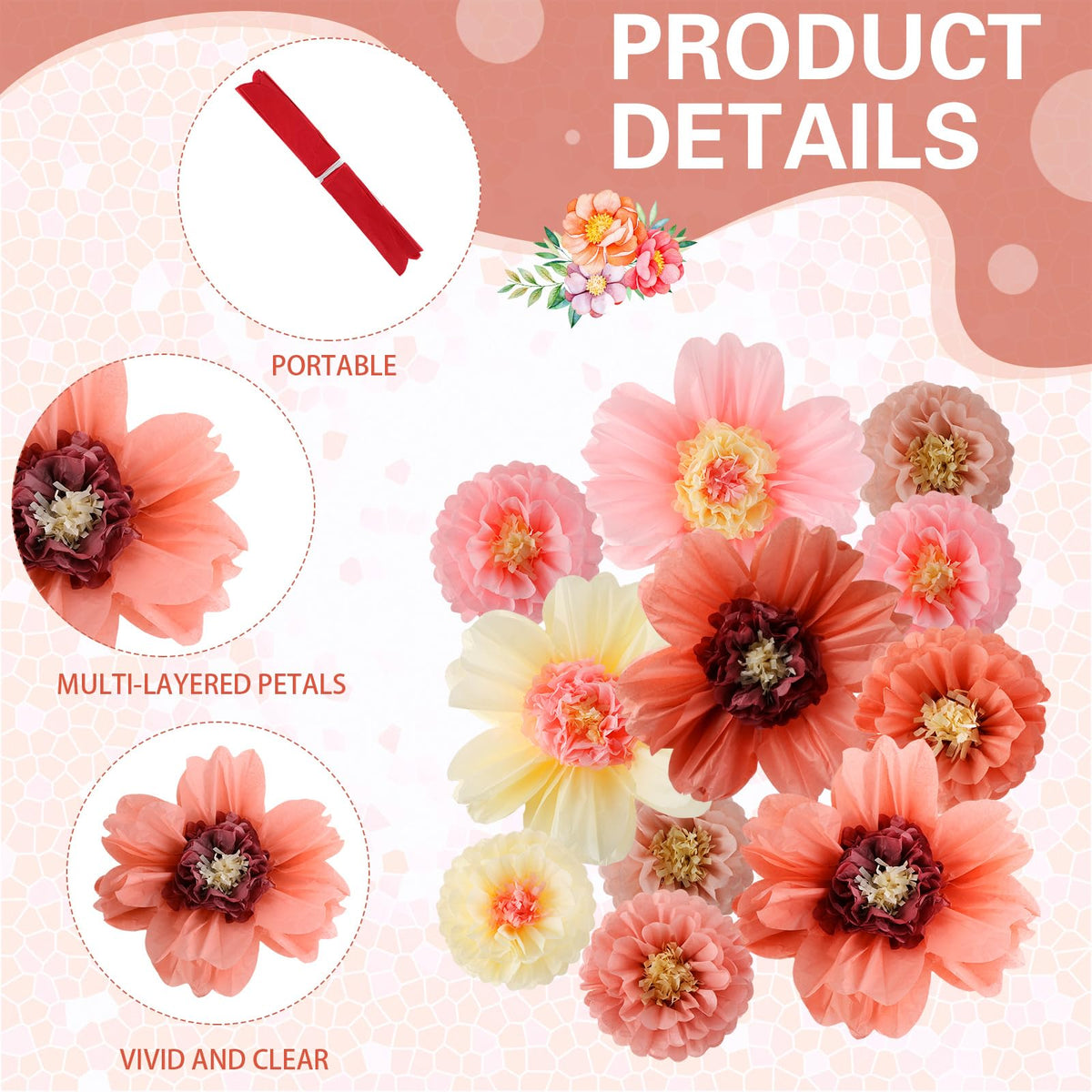 Crowye wedding and birthday party flower decor for elegant celebrations