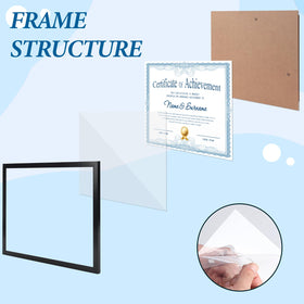 CRUGLA 8.5x11 frame with acrylic cover for clear, scratch-resistant viewing