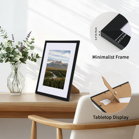 CRUGLA frames offer horizontal or vertical arrangement for desk or wall