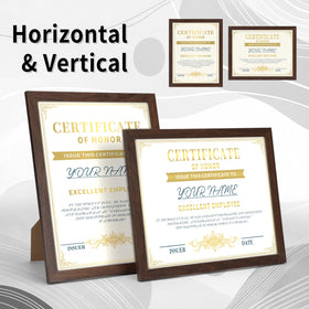 CRUGLA 8.5x11 frames offer four display modes for vertical or horizontal layouts.