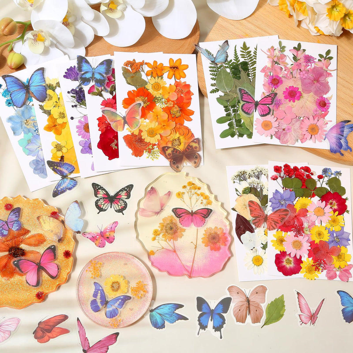 Cruzix candle making with real flowers for natural decor accents.