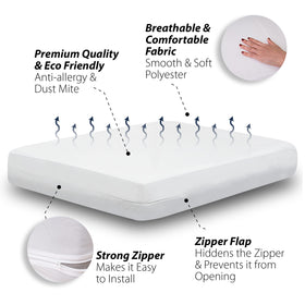 CrystalTowels breathable soft fabric keeps sleeping cool and comfortable