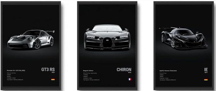 CSLGQGV vintage racing car poster elevates space with bold color and retro energy