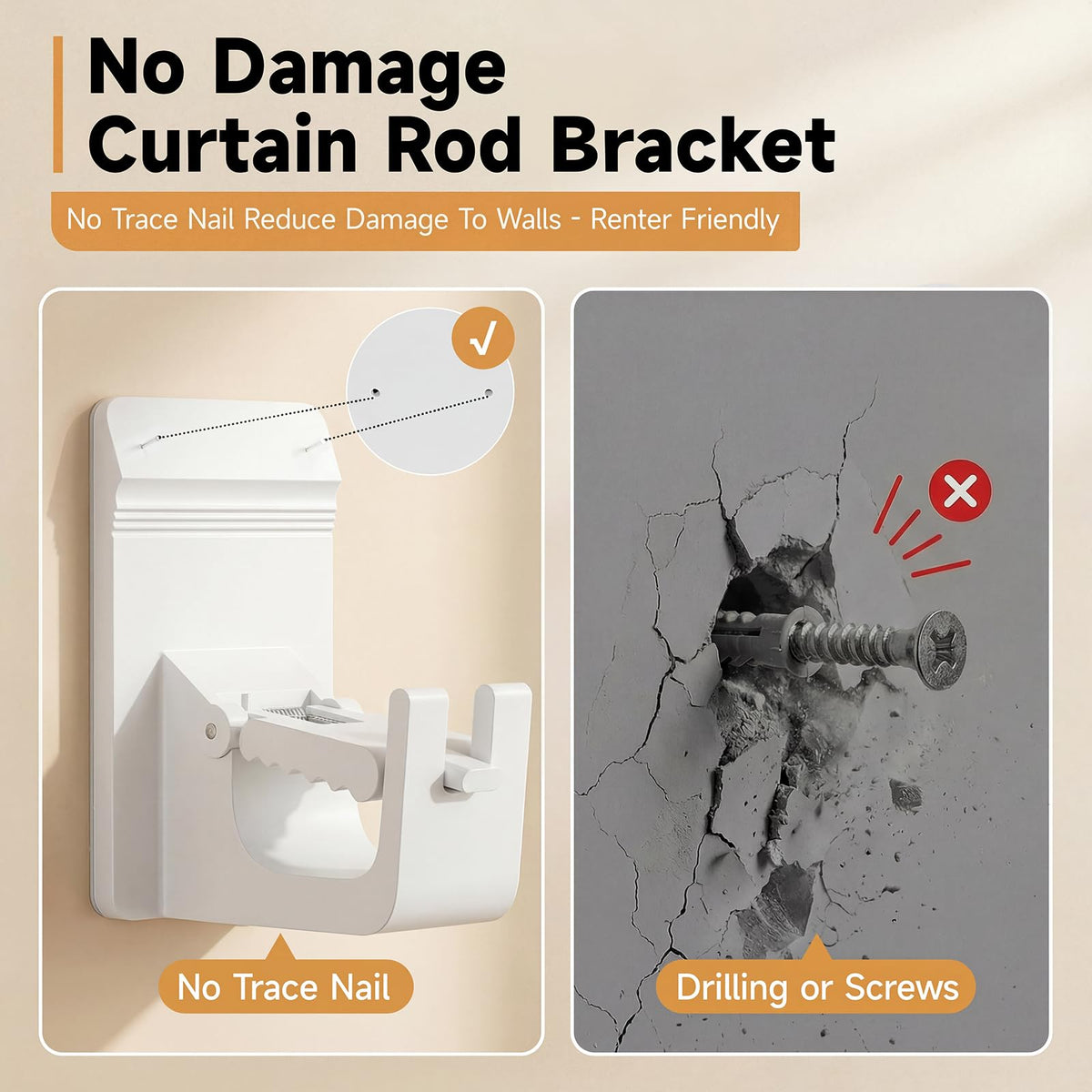 CTBOM 30+ lb load brackets support blackout and sheers with reliable grip.